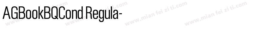 AGBookBQCond Regula字体转换